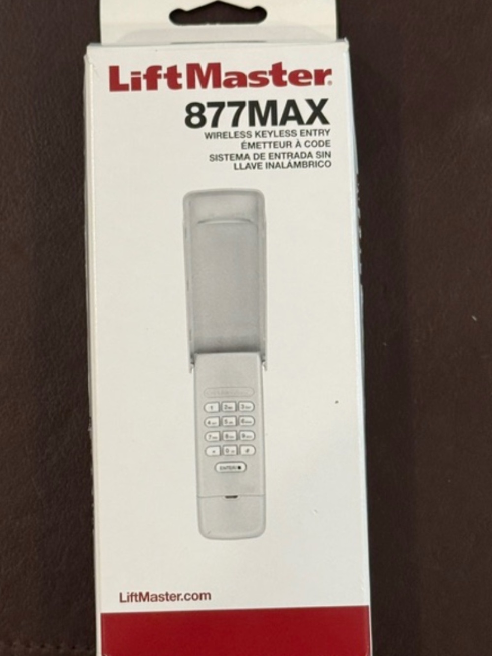 Liftmaster 877MAX Wireless Keyless Garage Entry- BRAND NEW!